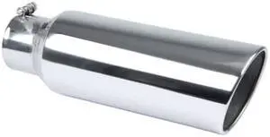 Pypes Exhaust (EVT406-18) 4" In x 6" Out x 18" Long Polished Stainless Steel Bolt-On Exhaust Tip