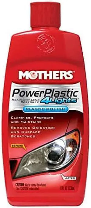 Mothers 08808-6 PowerPlastic 4Lights - 8 oz, (Pack of 6)