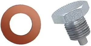 Moroso DRAIN PLUG, CLEAR ZINC, WITH COPPER WASHER