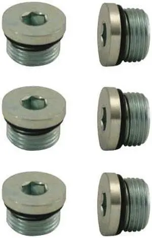 Moroso 97005 PLUG, STEEL -8AN, 3/4-16, WITH O-RING