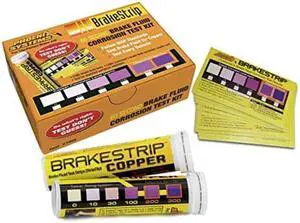 Phoenix Systems (3006-B) Brake Fluid Test Strip Kit, 100 Test Strips and 100 Rating Cards, BrakeStrip, FASCAR