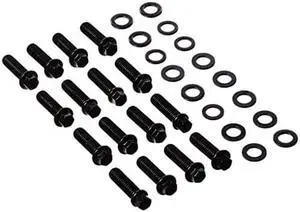 ARP 1352001 Intake Manifold Bolt Kit, Black Chrome Moly Steel With Hex Style Heads, For Select Chevrolet Applications