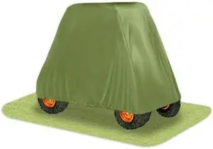 Pyle PCVUTV12 Armor Shield 4 x 4 UTV Utility Vehicle Storage Protective Indoor/Outdoor Cover, Fits Vehicles up to 125 Long, Olive Color