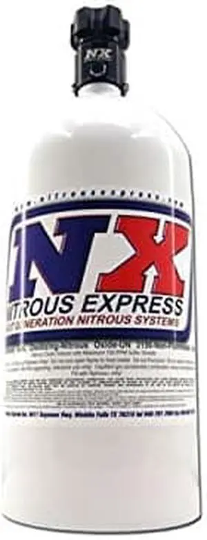 Nitrous Express 11055 Nitrous Bottle with Chrome Motorcycle Valve - 5 lbs.