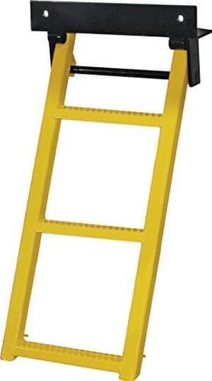 Buyers Products RS3Y Yellow 3-Rung Retractable Truck Step