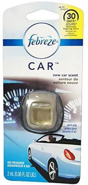 Febreze Car Vent Clips Air Freshener and Odor Eliminator, New Car Scent - 8 Pieces Febreze Car Vent Clips Air Freshener and Odor Eliminator, New Car Scent - 8 Pieces