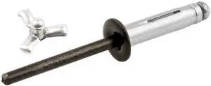 Allstar Performance ALL18082 Black 3/8" Aluminum Mandrel Tri-fold Rivet with Small Head, (Set of 250)