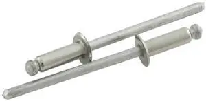 Allstar Performance ALL18197 Silver 1/8" - 1/4" Grip Range Steel Rivet, (Pack of 25)