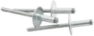 Allstar Performance ALL18151 Aluminum 1/4" - 3/8" Grip Range Large Head Rivet, (Pack of 250)