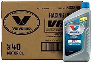 Valvoline - VV229-6PK VR1 Racing SAE 40 Motor Oil 1 QT, Case of 6