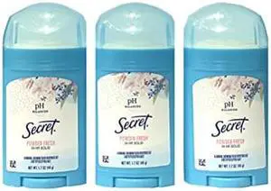Secret Secret Anti-Perspirant Deodorant Wide Solid Powder Fresh, Powder Fresh 1.7 oz (Pack of 3)