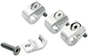 Allstar ALL18323 3/8" I.D Aluminum Clamp-On Style Universal Line Clamp, (Pack of 4)