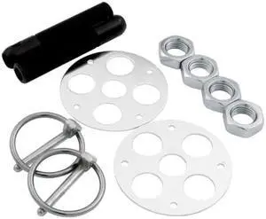 Allstar Performance ALL18477 Black 1/2" x 2-3/4" Lightweight Aluminum Hood Pin Kit