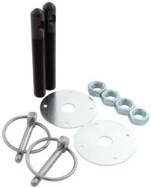 Allstar Black 1/2" Aluminum Hood Pin Kit (ALL18504)