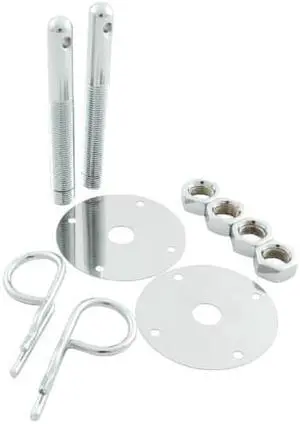 Allstar Steel Hood Pin Kit with 5/32" Hairpin Clip