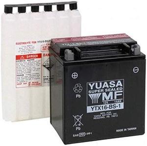 Yuasa YUAM32X61 YTX16-BS-1 Battery, Multi-Colored