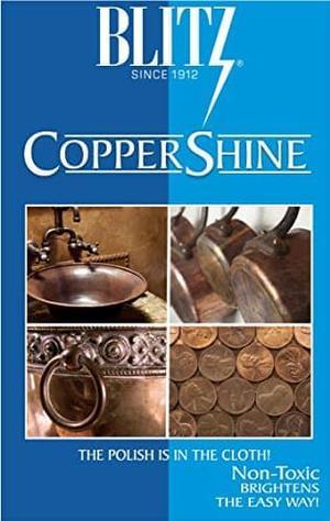 Blitz Copper Polish Shine Cleaner Cloth - Kitchen - No Messy Paste - Made in USA - OEM Authentic