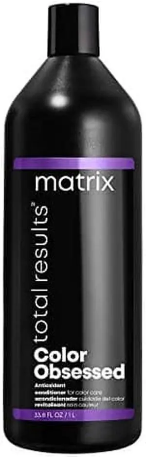 MATRIX Total Results Color Obsessed Antioxidant Conditioner, Enhances Hair Color & Prevents Fadin, for Color Treated Hair,Black 33.8 Fl Oz