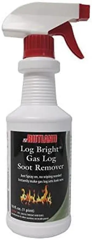 Rutland 570-6 Bright Gas Log Soot Remover, 16 Fluid Ounce