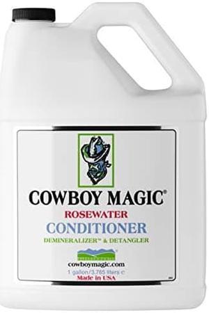 Cowboy Magic Rosewater Conditioner Gallon Rosewater Herbal Blend Leaves Hair Smooth and Silky