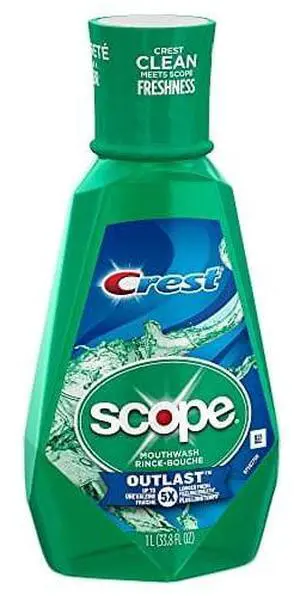 Scope Mouthwash Outlast 33.8 Ounce (1000ml) (2 Pack)