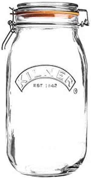 Kilner Round Clip Top Jar, 68-Fl Oz, 2 Litre, 2 L