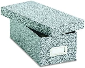 Oxford 40588 Reinforced Board Card File, Lift-Off Cover, Holds 1,200 3 x 5 Cards, Black/White Oxford 40588 Reinforced Board Card File, Lift-Off Cover, Holds 1,200 3 x 5 Cards, Black/White
