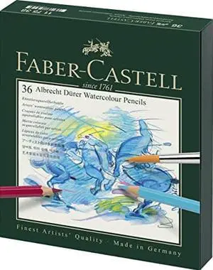 Faber-Castell Albrecht Durer Watercolor Pencil Studio Gift Set, Box of 36 Colors (FC117538)