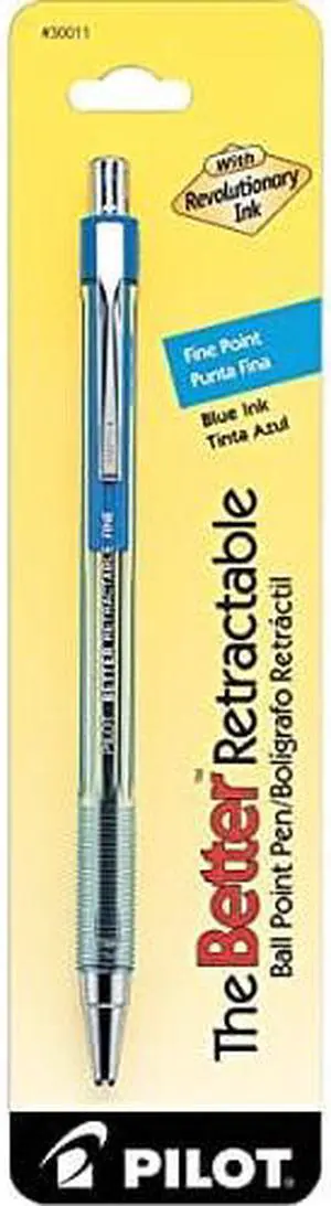 Pilot The Better Retractable Ballpoint Pen, Fine Point, Blue Ink, Single Pen (30011) Pilot The Better Retractable Ballpoint Pen, Fine Point, Blue Ink, Single Pen (30011)
