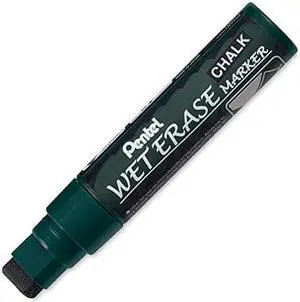 Pentel Wet Erase Chalk Marker, Black Jumbo (SMW56-A)