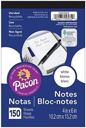Pacon MMK09532 Convenient Note Pad, White