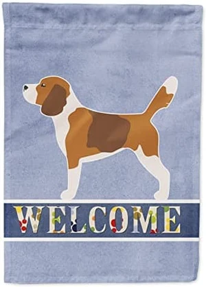 Carolines Treasures BB5514GF Beagle Welcome Flag Garden Size, Small, Multicolor Carolines Treasures BB5514GF Beagle Welcome Flag Garden Size, Small, Multicolor