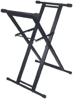 Odyssey LTBXS X-Stand: Double Braced Dj Coffin And Keyboard Stand