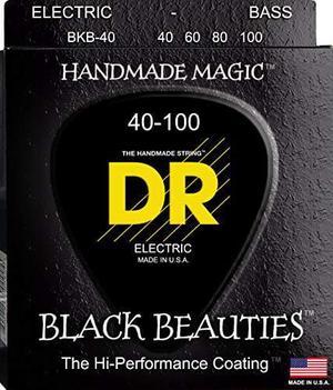 DR Strings Bass Strings, Black Beauties - Extra-Life, Black, Coated, 40-100