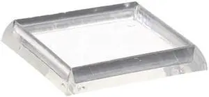 Shepherd Hardware 9089 1-7/8-Inch Smooth Plastic Furniture Cups, Clear, 4-Pack