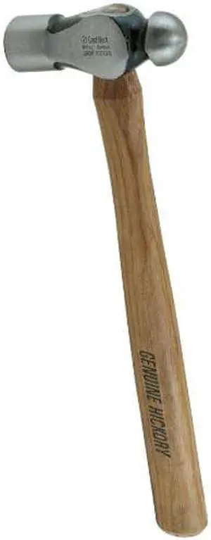 Great Neck BP12 12 oz. Hickory Ball Peen Hammer, Ball Peen Hammer Small, Ball Peen Hammer 12 Oz