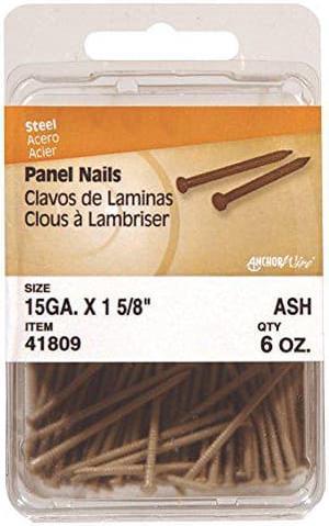 Philstone 41808 6 Oz 1" Ash Colored Interior Panel Nails