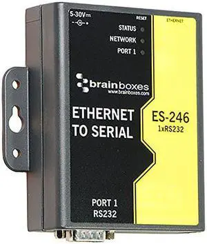 Brainboxes Device Server - 10Mb LAN, 100Mb LAN, RS-232 (ES-246) Brainboxes Device Server - 10Mb LAN, 100Mb LAN, RS-232 (ES-246)