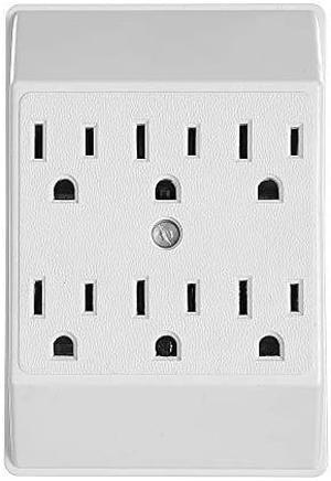 Eaton 1146W-SP 15-Amp 125-Volts Six Outlet Tap Duplex Receptacle, White