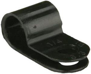 Install Bay BCC14 1/4-Inch Cable Clamp, Black (100-Pack)