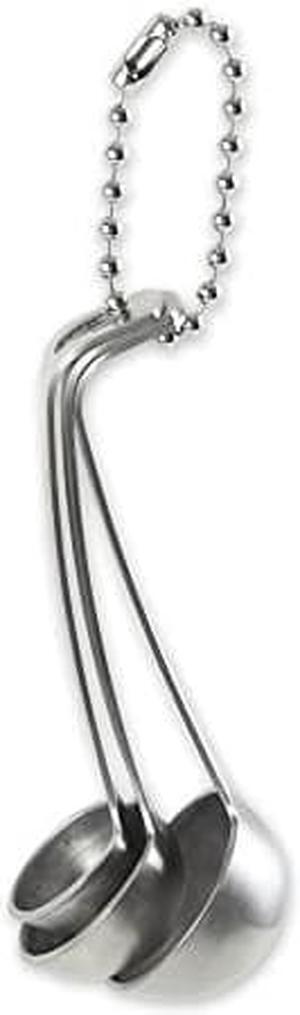 RSVP International Endurance Kitchen Collection Measuring Tools, Dishwasher Safe, Mini Ladles, 3 Piece, Stainless Steel