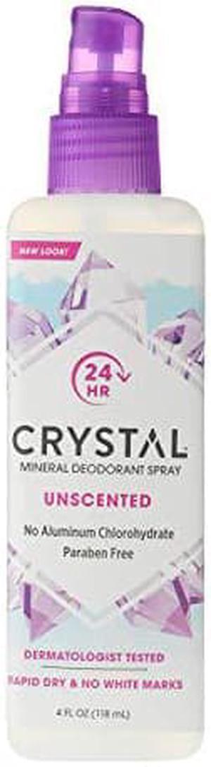 CRYSTAL Deodorant Spray - Unscented (4 fl oz) - 3 Pack (30009-3)