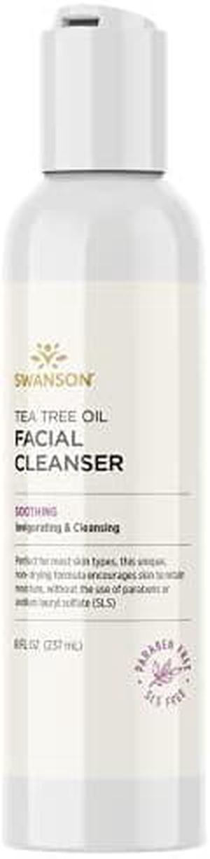 Swanson Tea Tree Oil Facial Cleanser 8 fl Ounce (237 ml) Liquid