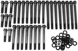 ARP 135-3707 High Performance Series Black Oxide 12-Point Cylinder Head Bolt Kit for Big Block Chevy Generation V/VI with Late Bowtie/Dart/AFR/World Head