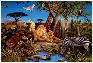 York Wallcoverings York Kids IV MP4962M Jungle Mural, Multi