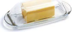 Anchor Hocking Presence Glass Butter Dish With Cover