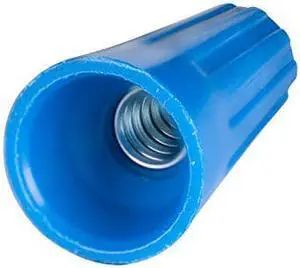 Gardner Bender 16-002 Gard Twist-On Wire Connector, 22-16 Awg, 300 V, Thermoplastic, Blue, 150 Pack, 150 Count