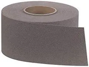 3M Safety Safety 7741 Medium Duty Resilient Tread, 60 ft L X 4 in W, Rubber Backing, Gray Walk, 4-Inch
