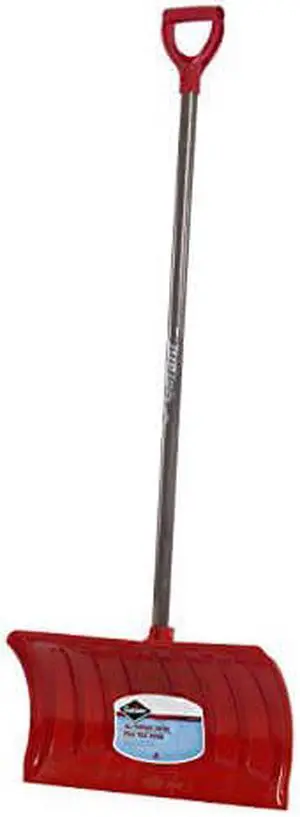 Garant NPP21KD Nordic 21-Inch Poly Blade Snow Pusher, Hardwood Handle, Red