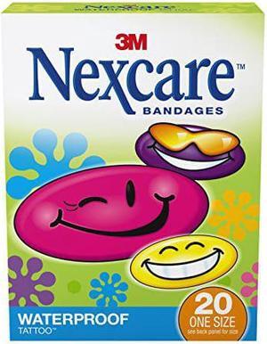 Nexcare Tattoo Waterproof Bandages, Dirtproof, 20-Count Packages (Pack of 12) (Packaging may vary)